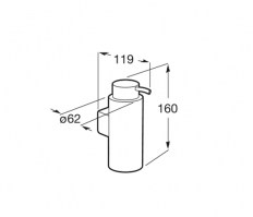 DOSIFICADOR JABON DE PARED SUPERINOX ROCA